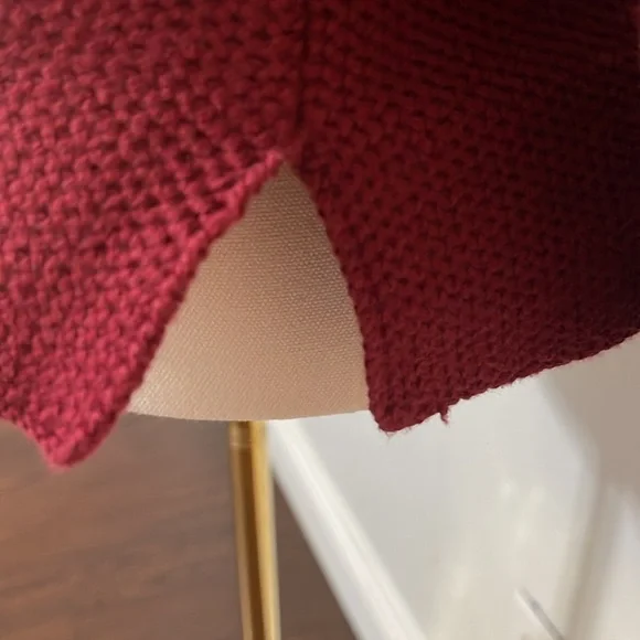 J. Jill Women’s Red Waffle Knit Collared Button Sweater Size Small - Picture 6 of 6